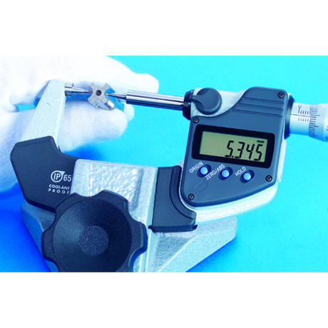 Micrómetro de puntas, 0 - 25 mm, 15° punta