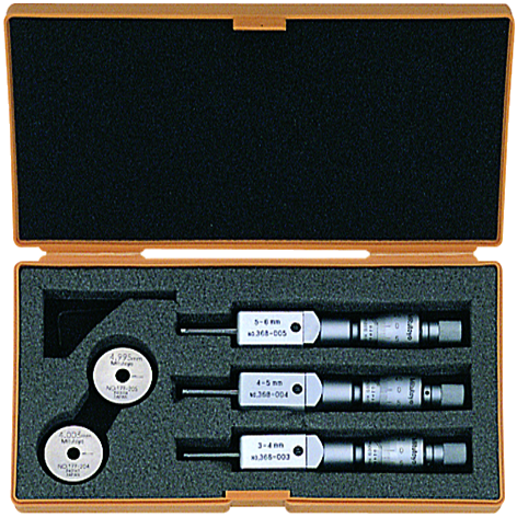 Juego Holtest de micrómetro interno de 2 puntas3-6mm (3 piezas) - Herramental