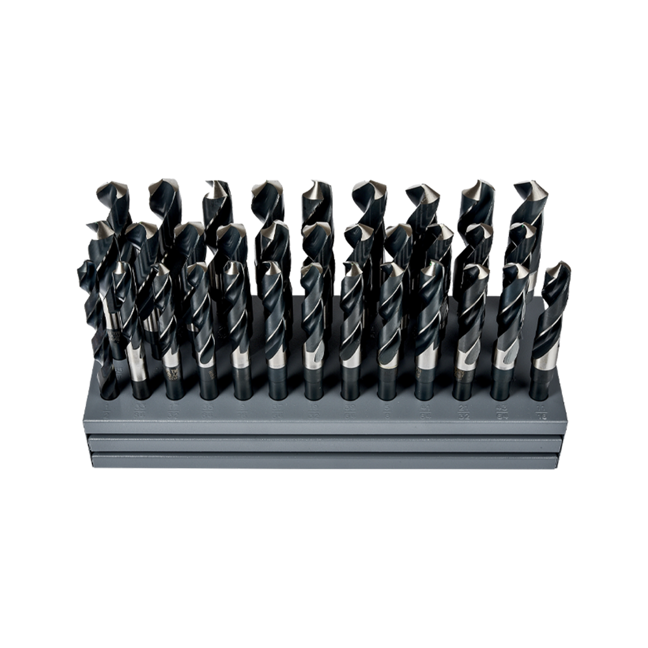 Juego de Brocas, Zanco Reducido 1/2 HSS 118, Negra, 33 Piezas Precision