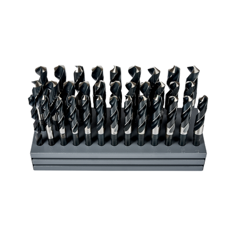 Juego de Brocas, Zanco Reducido 1/2 HSS 118, Negra, 33 Piezas Precision