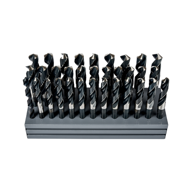 Juego de Brocas, Zanco Reducido 1/2 HSS 118, Negra, 33 Piezas Precision