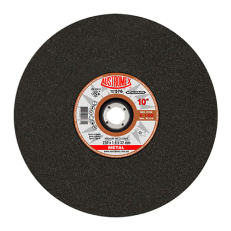 Disco metalografico,Espesor 1/16",Diámetro 10", Barreno 1-1/4" Abrasivos Especiales