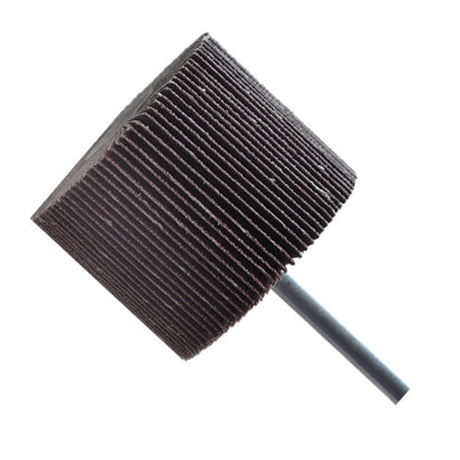 Rueda Flap,Espesor 1-1/2",Diámetro 2", Grano 60,Vastago 1/4" Abrasivos Especiales
