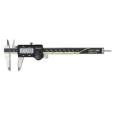 Calibrador digital ABS AOS, puntas de carburo pulg/mm, 0-6 pulg,  Rodillo para pulgar, sin salida de datos