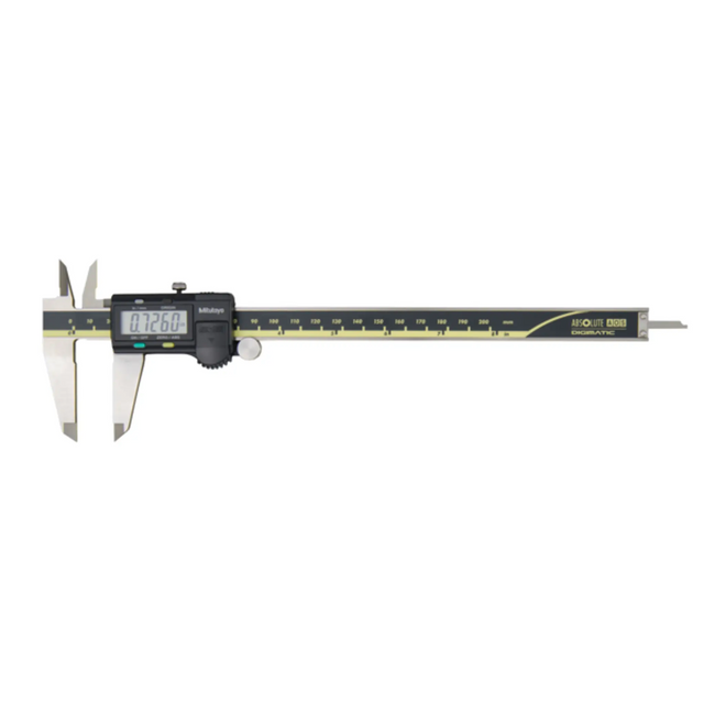 Calibrador digital ABS AOS pulg/mm, 0-8 pulg, Cuchilla,  Rodillo para pulgar, salida de datos Mitutoyo