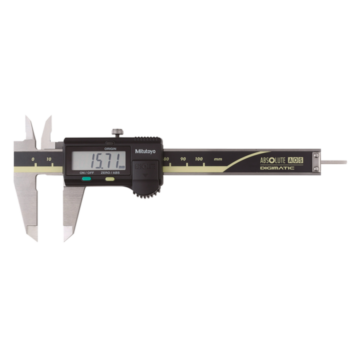 Calibrador digital ABS AOS 0-100mm, Rodillo para el pulgar, sin salida de datos Mitutoyo