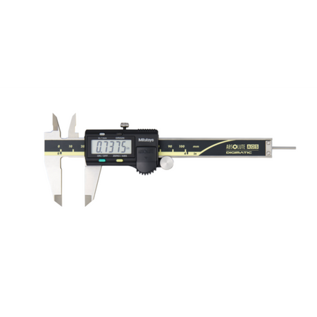 Calibrador digital ABS AOS pulg/mm, 0-4 pulg,  Rodillo para pulgar, sin salida de datos Mitutoyo