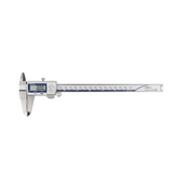 Calibrador ABS digital a prueba de refrigerante IP67 pulg/mm, 0-8 pulg, Rodillo para el pulgar, puntas de carburo.