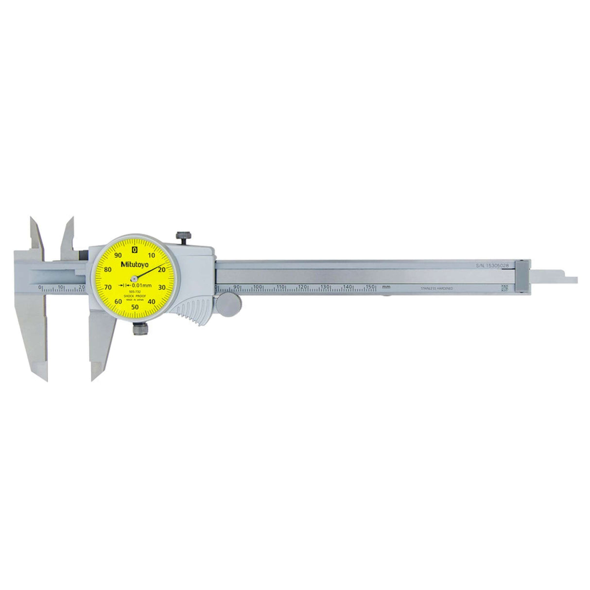 Calibrador con Carátula 0-150mm, 0.01mm, 1mm/rev., mm Mitutoyo
