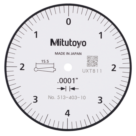 Indicador de carátula tipo palanca, Tipo horizontal 0,008 pulg, 0,0001 pulg, 4/9,52mm Vástago,base,