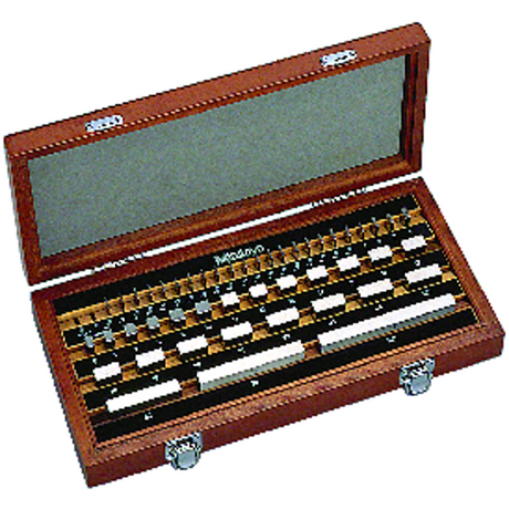 Juego de bloques patrón rectangular, mm, certificado de inspección, ISO, 47 Bloques, Grado 0, Acero Mitutoyo