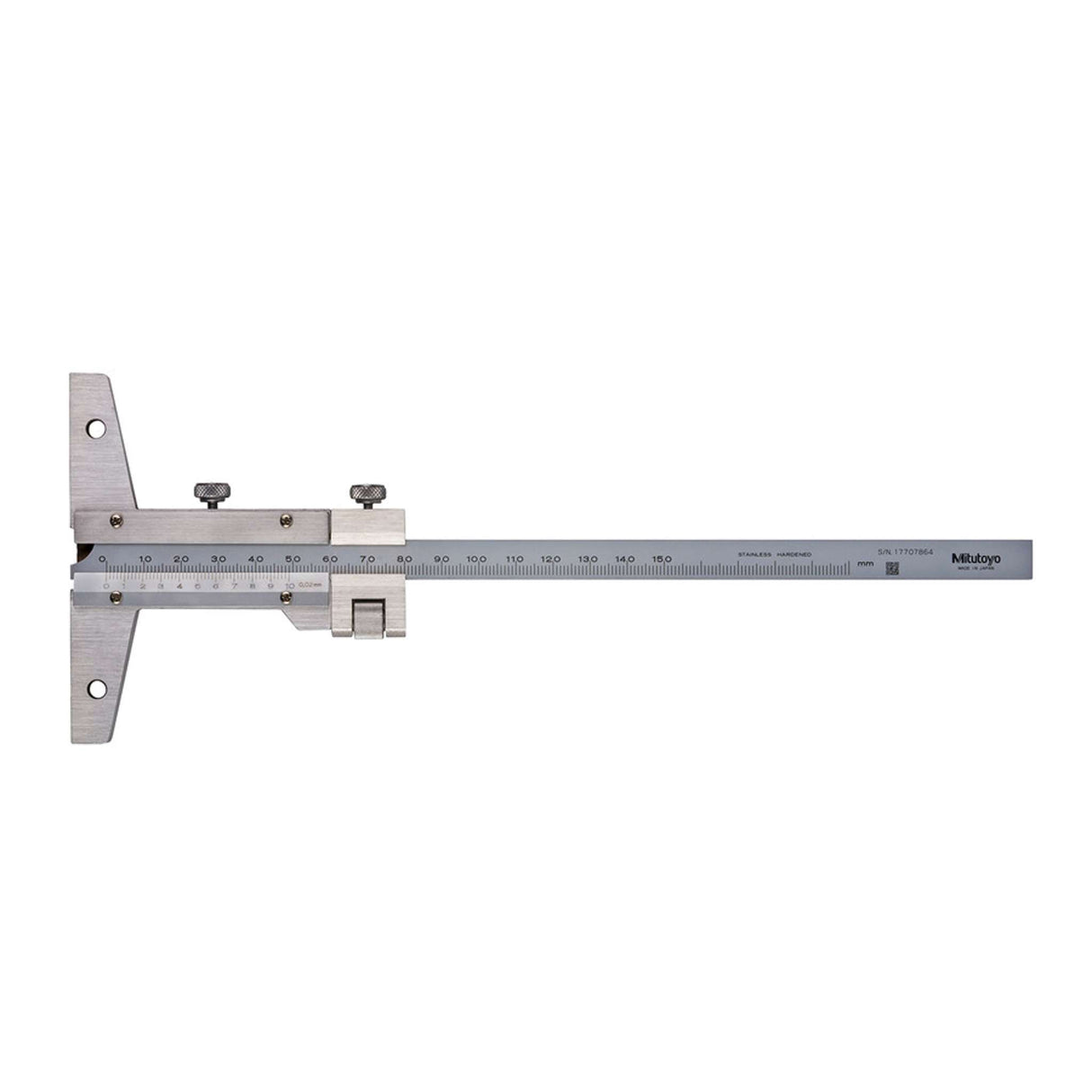 Medidor para profundidad con Vernier, ancho 0-150mm, 0,02mm, Ajuste fino