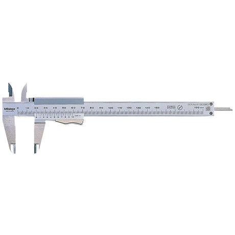 Calibrador vernier con freno de muelle 0-150mm, 0.05mm, mm Mitutoyo