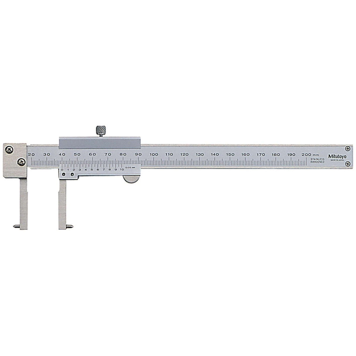 Calibrador vernier de puntas cónicas 20-150mm, 0.05mm, mm Mitutoyo