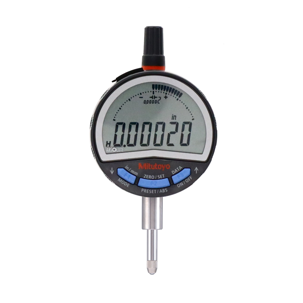 Indicador digital ID-C, Tipo ASME/ANSI pulg/mm, 0,5 pulg, 0,00002 pulg, tapa plana