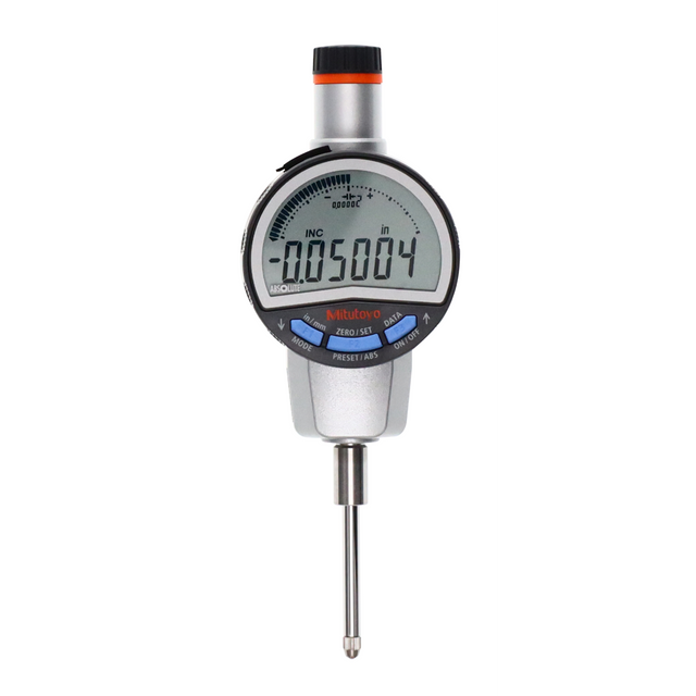 Indicador digital ID-C, Tipo ASME/ANSI pulg/mm, 1 pulg, 0,00002 pulg, tapa plana Mitutoyo