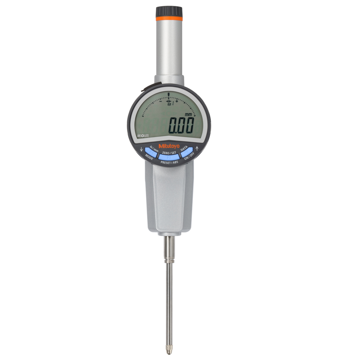 Indicador digital ID-C pulg/mm, 2 pulg, 0,0005 pulg, tapa plana Mitutoyo