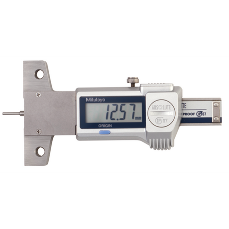 Medidor para profundidad, ancho de banda de rodadura de neumáticos ABS digital IP67 pulg/mm, 0-1 pulg, 0,0005 pulg/0,01mm Mitutoyo