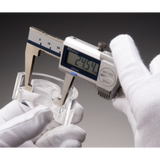 Calibrador digital ABS tipo para cuellos con puntas 0-150mm, IP67, Rodillo  para el pulgar Mitutoyo