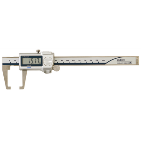 Calibrador digital ABS tipo para cuellos 0-150mm, IP67, Rodillo  para el pulgar Mitutoyo