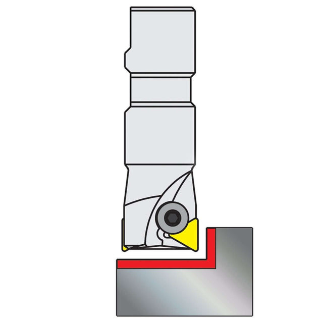 Cortador vertical 2" para insertos tpg/tpu/tpk 32 Toolmex
