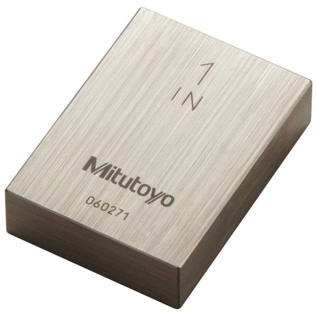 Bloque patrón rectangular, pulg. certificado de inspección ASME, Grado 0, Acero, 1 pulg Mitutoyo