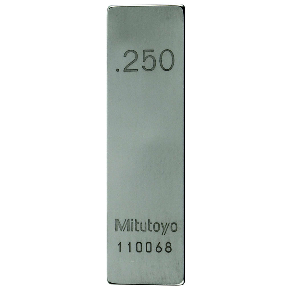 Bloque patrón rectangular, pulg. certificado de inspección ASME, Grado 0, Acero, 0.25 pulg Mitutoyo