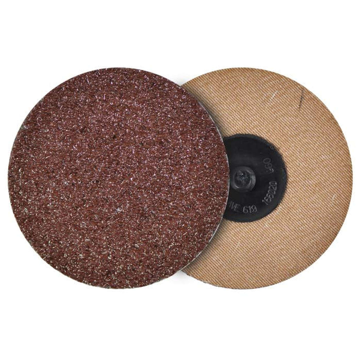 Disco de lija de cambio rápido , diam. 3 pulg, de Óxido de Aluminio premium, grano 60, sistema de sujeción R Tenazit