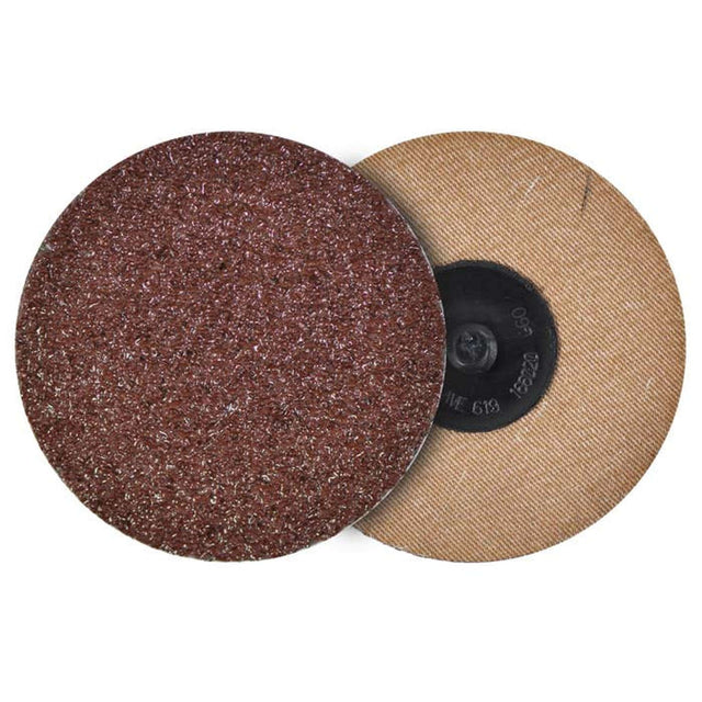 Disco de lija de cambio rápido , diam. 3 pulg, de Óxido de Aluminio premium, grano 60, sistema de sujeción R Tenazit