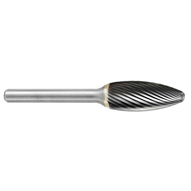 Lima Rotativa SH-41M, diam. de 3 mm X 6 mm de longitud,  X 3 mm de diam. de zanco y 38 mm de largo total, corte , Sin recubrimiento ATA SGS PRO