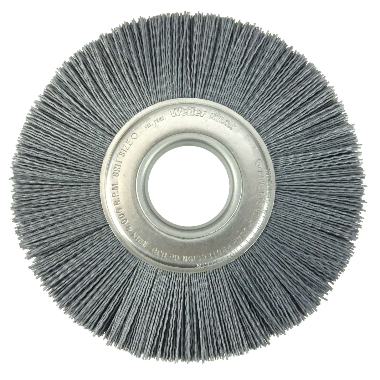 8" Cepillo Circular de Alambre Ondulado Nylox, .040/120SC , 2" Weiler