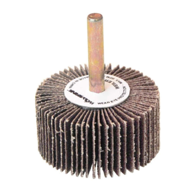 RUEDA FLAP,Espesor 1", Vastago 1/4",Diámetro 2",Grano 60 Weiler