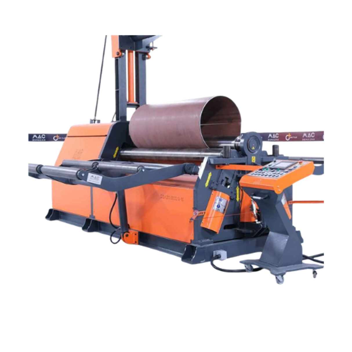 Máquina curvadora de placas de 4 rodillos trifásica 220V/60Hz