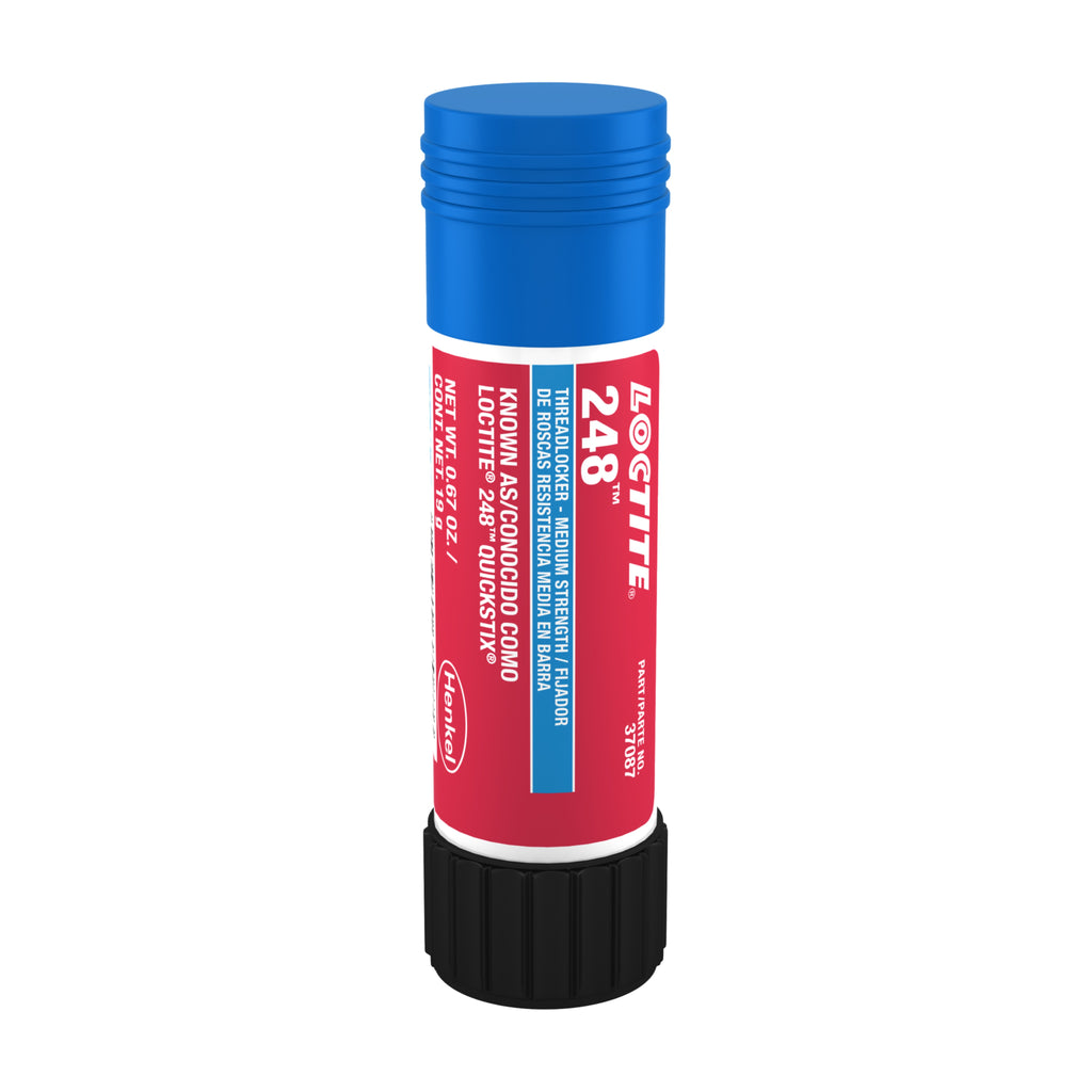 Fijador de Tornilleria LOCTITE® 248 de Resistencia Media, Color Azul, en presentación de 19 gr