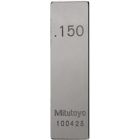 Bloque patrón rectangular, pulg. certificado de inspección ASME, Grado 0, Acero, 0.15 pulg Mitutoyo