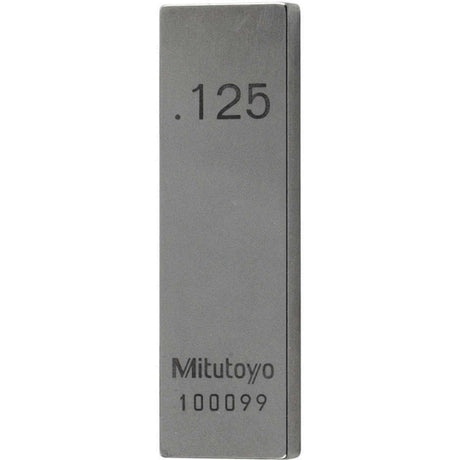 Bloque patrón rectangular, pulg. certificado de inspección ASME, Grado 0, Acero, 0.125 pulg Mitutoyo
