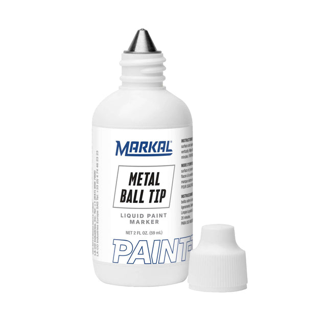 MARCADOR DE PINTURA BASE ACEITE PUNTA DE BOLA 1/8 BALL PAINT  BLANCO Markal®