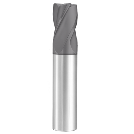 Cortador Vertical de Propósito General, Diam. 3/4 pulg, 4 Flautas, Punta Plana SGS