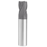 Cortador Vertical de Propósito General, Diam. 1/2 pulg, 4 Flautas, Punta Plana