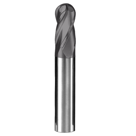 Cortador Vertical de Propósito General, Diam. 3.5 mm, 4 Flautas, Punta Bola SGS