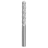 Cortador Vertical de Propósito General, Diam. 4 mm, 4 Flautas, Punta Bola SGS