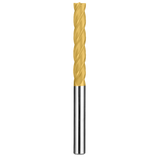 Cortador Vertical de Propósito General, Diam. 1/4 pulg, 4 Flautas, Punta Plana SGS