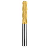 Cortador Vertical de Propósito General, Diam. 1/2 pulg, 4 Flautas, Punta Bola SGS