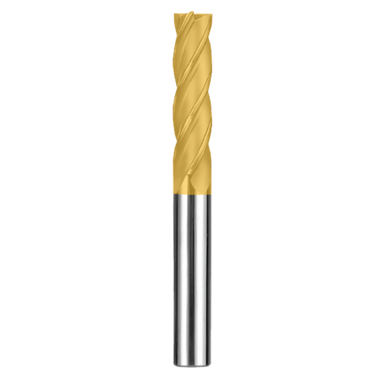 Cortador Vertical de Propósito General, Diam. 1/2 pulg, 4 Flautas, Punta Plana SGS