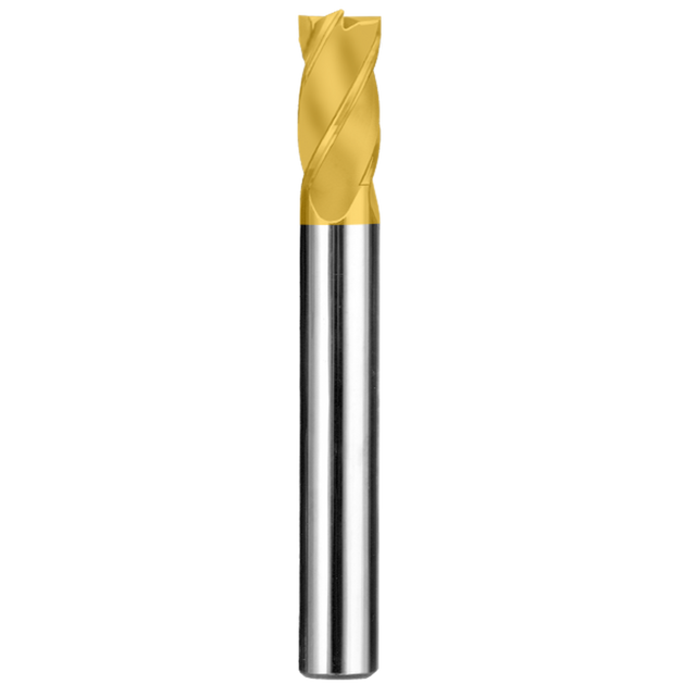 Cortador Vertical de Propósito General, Diam. 1/4 pulg, 4 Flautas, Punta Plana SGS
