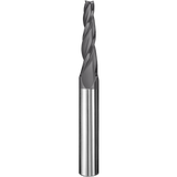 Cortador Vertical de Propósito General, Diam. 1/4 pulg, 3 Flautas, Punta Cónica Plana SGS