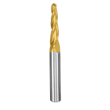Cortador Vertical de Propósito General, Diam. 1/4 pulg, 3 Flautas, Punta Cónica Bola SGS