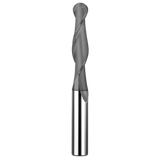 Cortador Vertical de Propósito General, Diam. 1/8 pulg, 2 Flautas, Punta Bola SGS