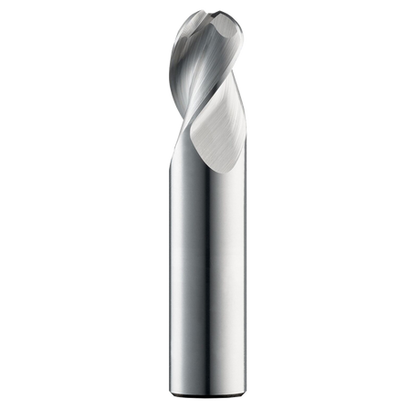 Cortador Vertical de Alto Rendimiento para Aluminio, Diam. Cte. 1/4 pulg, 3 Flautas, Punta Bola SGS