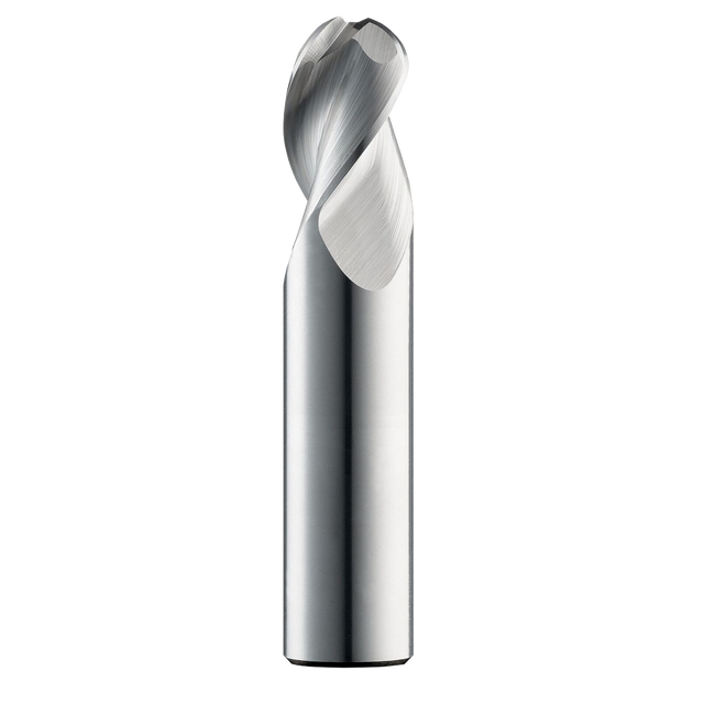 Cortador Vertical de Alto Rendimiento para Aluminio, Diam. Cte. 10 mm, 3 Flautas, Punta Bola SGS